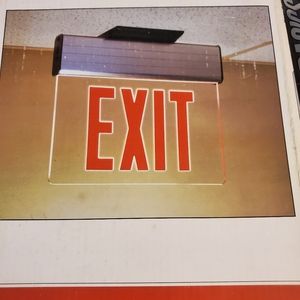 UTILITECH LED EXIT SIGN WITH BATTERY